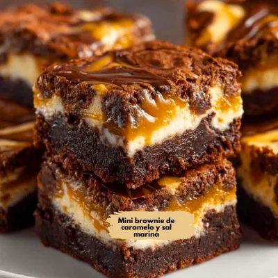 Muestra de recetas de mini brownies