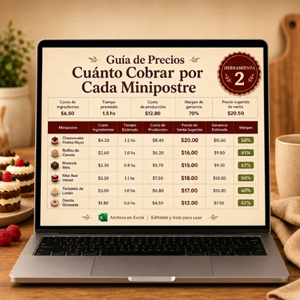 Guía de Precios: cuánto cobrar por cada minipostre